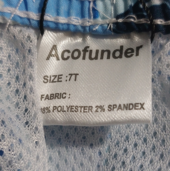 2 Acofunder Printed Sharks Boys Swim Shorts - Picture 3 of 4